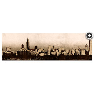 Chicago Skyline (Sepia) by Puchalski